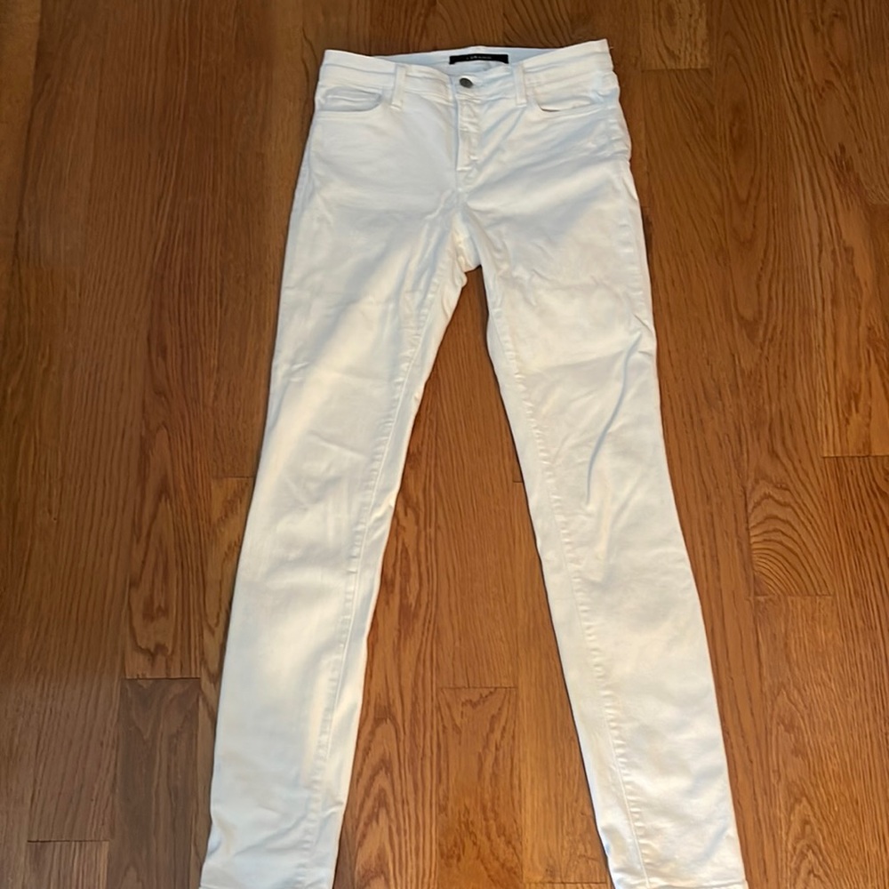 J Brand white skinny jeans size 27 mid rise